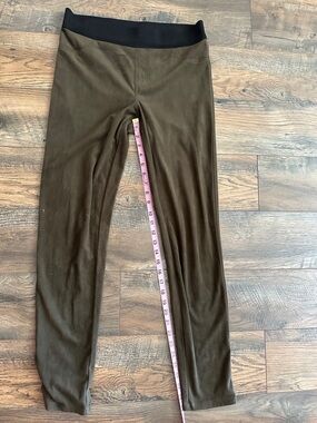 INC International Concepts Olive Green Leggings with Black Waistband